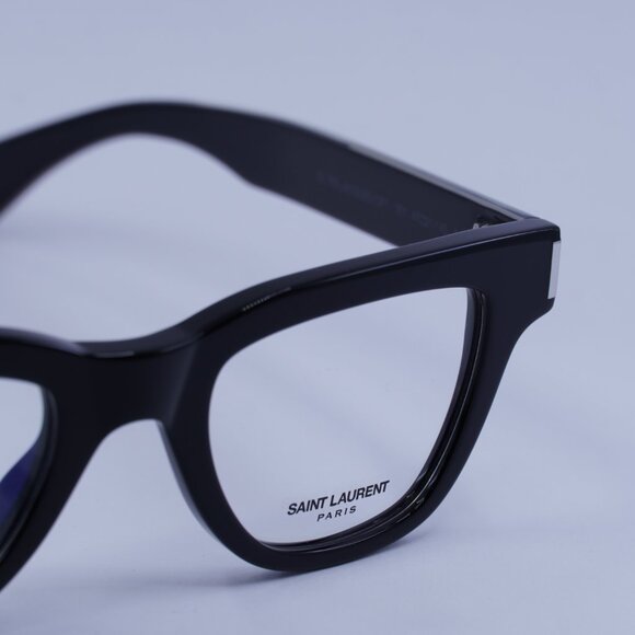 Saint Laurent SL789 JACQUES OPT 001 Eyeglasses Shiny Black 47mm Square Frame - Picture 3 of 10